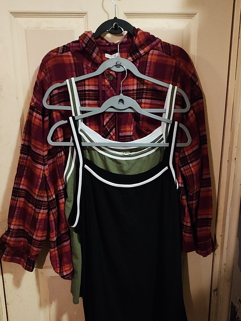 Torrid/maurices- lot of 3.  flannel, tank tops